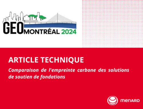 Article Technique – Comparaison de l’empreinte carbone des solutions de soutien de fondations